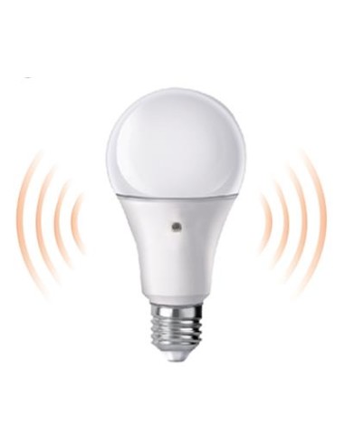 LAMPADA LED GOCCIA A60 E27 9W 6500K LUCE FREDDA - SENSORE CREPUSCOLARE (FLA60S9W65K27)
