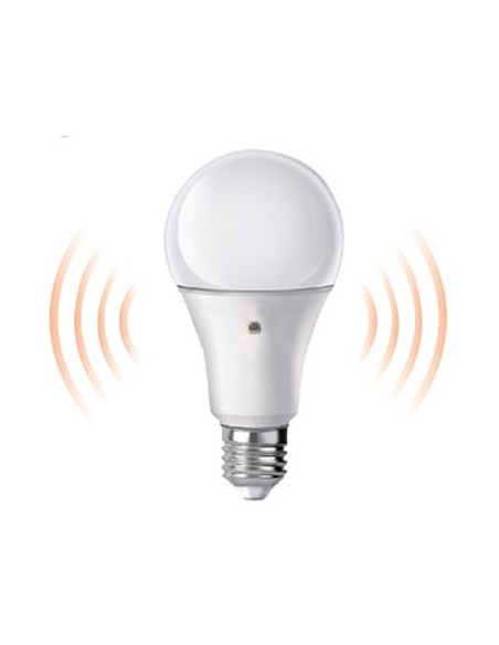 LAMPADA LED GOCCIA A60 E27 9W 6500K LUCE FREDDA - SENSORE CREPUSCOLARE (FLA60S9W65K27)