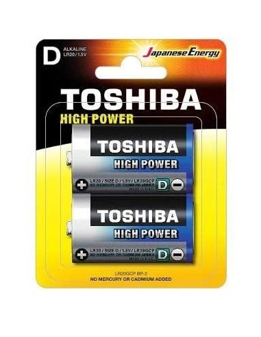 BATTERIE ALCALINE TORCIA D LR20 1.5V 2PZ (LR20GCNN-BP2-10)