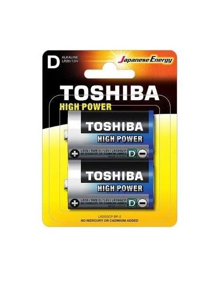 BATTERIE ALCALINE TORCIA D LR20 1.5V 2PZ (LR20GCNN-BP2-10)