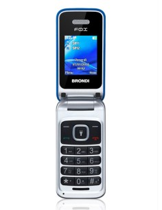 CELLULARE FOX DUAL SIM APERTURA A CONCHIGLIA - BLU