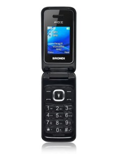 CELLULARE FOX DUAL SIM APERTURA A CONCHIGLIA - NERO