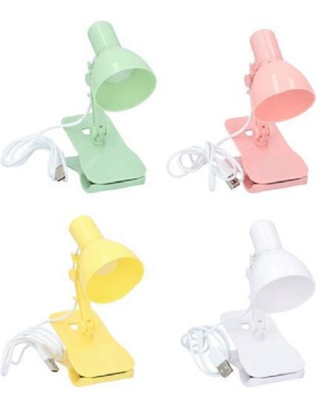 LAMPADA DA LETTURA USB A 3 LED (16964) GIALLO
