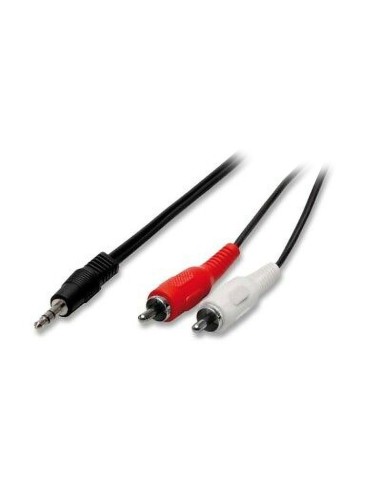 ADATTATORE CAVO AUDIO SPINA JACK 3,5 STEREO + 2 SPINE RCA 1,5 (2/04)