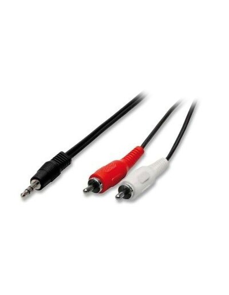 ADATTATORE CAVO AUDIO SPINA JACK 3,5 STEREO + 2 SPINE RCA 1,5 (2/04)