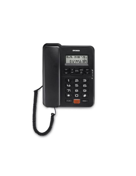 TELEFONO FISSO OFFICE DESK NERO