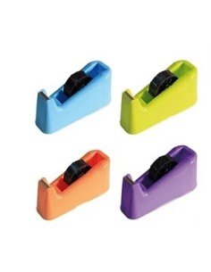 DISPENSER DA BANCO PER NASTRI ADESIVI 33/66 MT - COLORI FLUO ASSORTITI