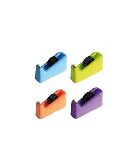 DISPENSER DA BANCO PER NASTRI ADESIVI 33/66 MT - COLORI FLUO ASSORTITI