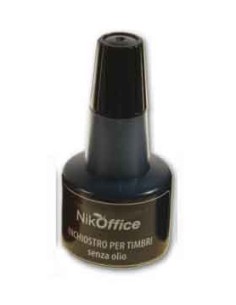 INCHIOSTRO PER TIMBRO CUSCINETTO - FLACONE 30ML. - NERO