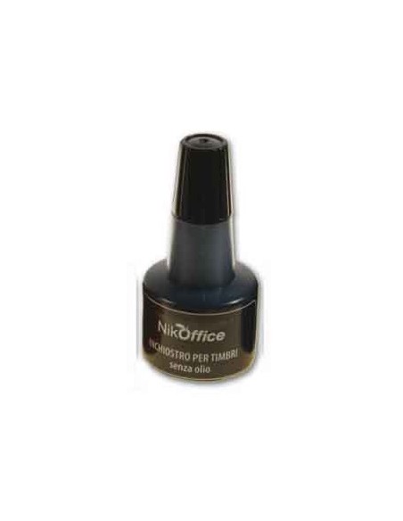 INCHIOSTRO PER TIMBRO CUSCINETTO - FLACONE 30ML. - NERO