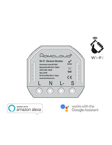 MODULO DIMMER INTELLIGENTE WI-FI DA INCASSO (AS-DM1)