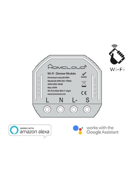 MODULO DIMMER INTELLIGENTE WI-FI DA INCASSO (AS-DM1)