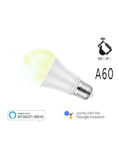 LAMPADA LED SMART EE-9WE2760 BIANCO E27 A60 DIMMERABILE WIFI - ALEXA E GOOGLE HOME