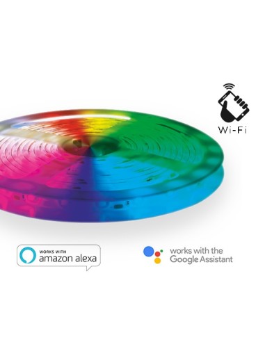 STRISCIA LED STRIP RGB + BIANCO CALDO WI-FI KIT DIMMERABILE 3M (EE-24WSL)