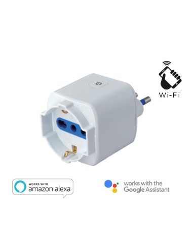 PRESA BIPASSO-SCHUKO INTELLIGENTE 16A ITALIANA (SL-IP16A) WIFI
