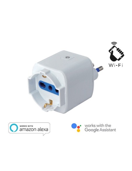 PRESA BIPASSO-SCHUKO INTELLIGENTE 16A ITALIANA (SL-IP16A) WIFI