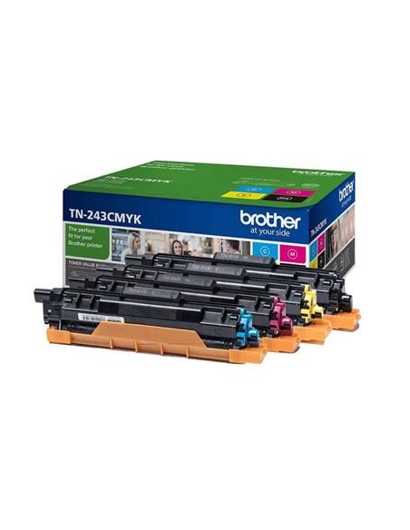 TONER ORIGINALE TN243CMYK MULTIPACK (NERO, CIANO, MAGENTA, GIALLO)