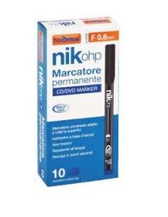 MARCATORE A PENNA OHP F 0.6MM NERO 20NIK148/1 (10 PZ)