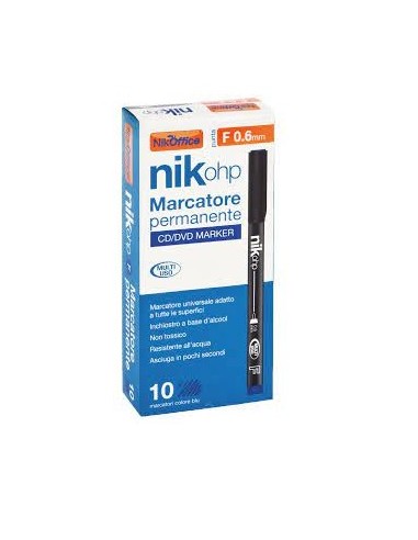 MARCATORE A PENNA OHP F 0.6MM NERO 20NIK148/1 (10 PZ)