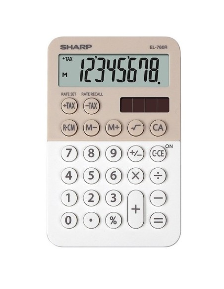 CALCOLATRICE SH-EL760RBLA BEIGE/BIANCO