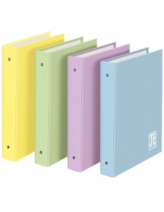 RACCOGLITORE 4 ANELLI ONE 26X32 DIAM.30 - COLOR PASTELLO - 6PZ
