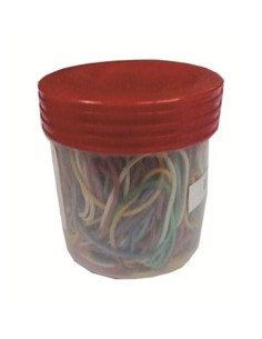 ELASTICI GOMMA ASSORTITI BARATTOLO 100 GRAMMI