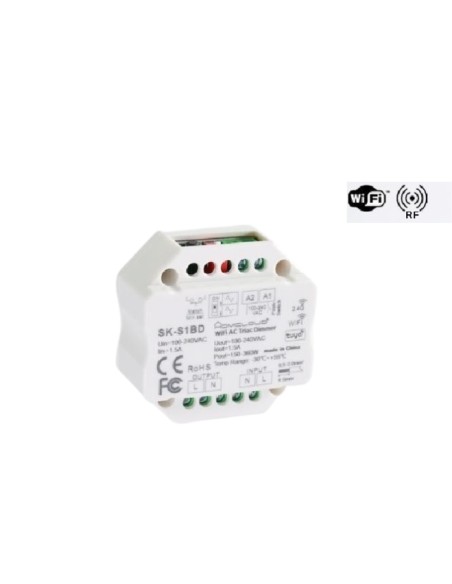 MODULO SMART DIMMER 220V AC TRIAC 1CHX1.5A WI-FI+RF 2.4G (SK-S1BD)