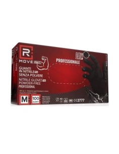 GUANTI IN NITRILE USO MEDICO SENZA POLVERE - 1CONF. DA 100PZ - TAGLIA M - 6GR. DA LAVORO
