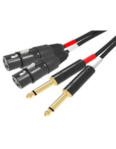 CAVO AUDIO 2 X XLR F / 2 X 6.3MM - 3MT (RDM C93)