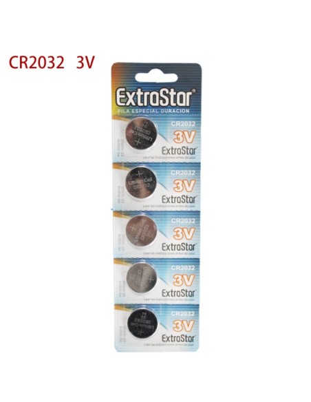 BATTERIE A BOTTONE CR2032 3V LITIO CONF. 5PZ