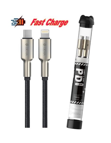 CAVO DATI USB C - LIGHTNING CON ESPOSITORE (DEBFZALC096)