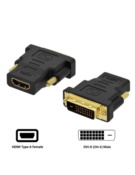 ADATTATORE SPINA DVI-D A PRESA HDMI MASCHIO 24+1 (EC1371)