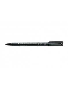 MARCATORE A PUNTA SINTETICA LUMOCOLOR PERMANENT 317-9 1.0MM NERO (10 PZ)
