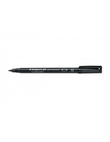 MARCATORE A PUNTA SINTETICA LUMOCOLOR PERMANENT 317-9 1.0MM NERO (10 PZ)
