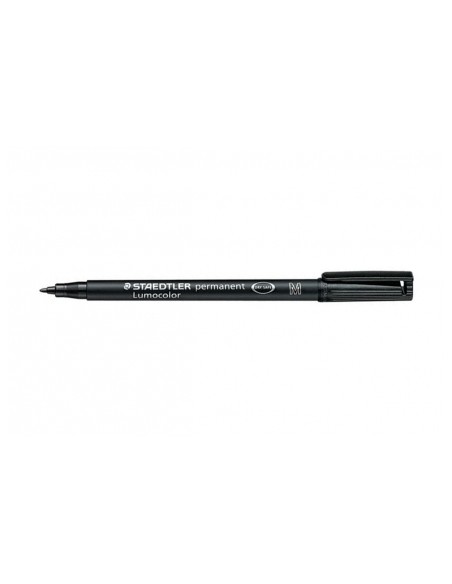 MARCATORE A PUNTA SINTETICA LUMOCOLOR PERMANENT 317-9 1.0MM NERO (10 PZ)