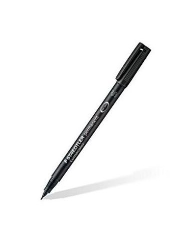 MARCATORE A PUNTA SINTETICA LUMOCOLOR PERMANENT 313 0.4MM NERO (10 PZ)