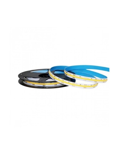 STRISCIA LED VT-421 1000LM/MT 24V COB STRIP 5MT 10W/MT BIANCO NATURALE 4000K (2668)