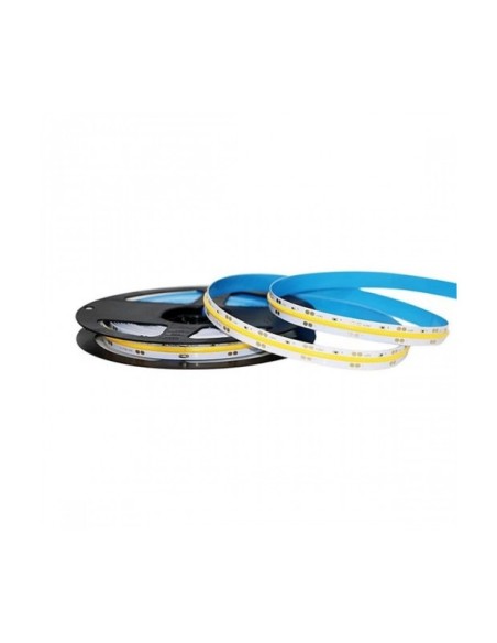 STRISCIA LED VT-421 1000LM/MT 24V COB STRIP 5MT 10W/MT BIANCO NATURALE 4000K (2668)