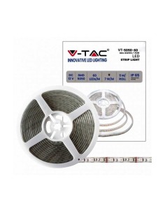 STRISCIA LED VT-5050 100LM/MT 12V STRIP 5MT 7W/MT RGB IP65 (212155)
