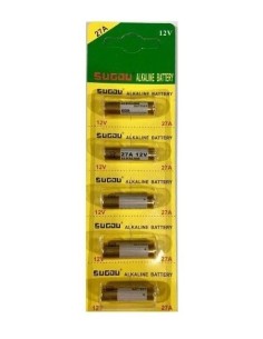 BATTERIE ALKALINE 27A 12V (5 PEZZI)