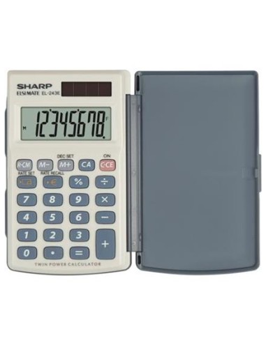 CALCOLATRICE TASCABILE 8 CIFRE CON CUSTODIA (SH-EL243EB)