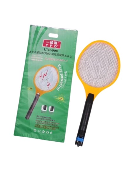 DISPOSITIVO RACCHETTA ANTI ZANZARE/MOSCHE LTD-006 BATTERIA RICARICABILE