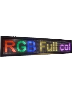 TABELLA CARTELLO LED PROGRAMMABILE RGB COLORE FULL ZONE 100X20 (X100RGB)