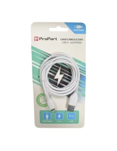 CAVO LIGHTNING - USB TIPO-A (PP2LT617W) ECL200 2MT BIANCO