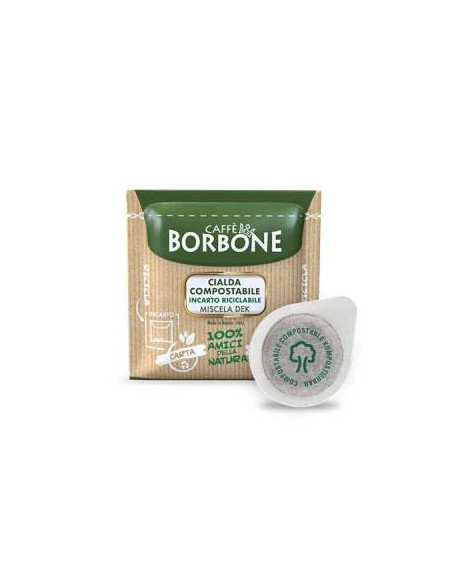 CIALDA MONODOSE DI CAFFE' MISCELA DEK VERDE DECAFFEINATA - 50PZ