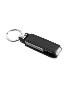 PEN DRIVE 8 GB BULK SIMILPELLE NERA - IDEALE PER SERIGRAFIA - USB-A