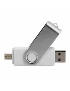 PEN DRIVE 8 GB BIANCA BULK TYPE-A/TYPE-C - IDEALE PER SERIGRAFIA - USB-A/C