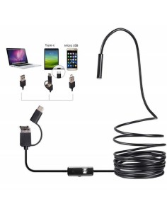ENDOSCOPIO IMPERMEABILE 3 IN 1 - 5 MT. - VIDEOCAMERA DI ISPEZIONE USB (Y101)