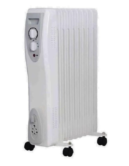 RADIATORE AD OLIO OR2000-9 STUFA ELETTRICA - INTERNO 9 ELEMENTI 2000W - BIANCO
