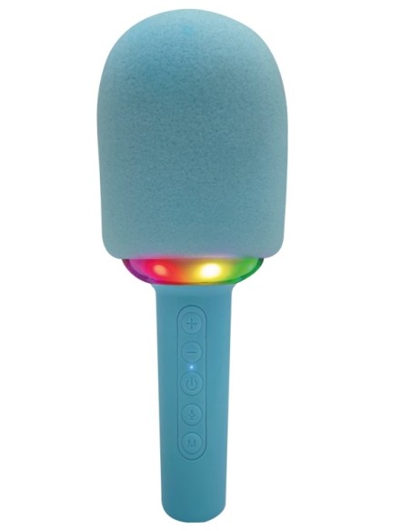 MICROFONO KARAOKE CON EFFETTI LUCE SNG A - BLU